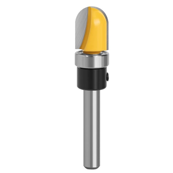 Gamvdout 6mm/6.35mm/8mm Shank Bowl & Tray Router Bit 1/2" 3/4" 1-1/8" Diameter Round Nose Milling Cutter Woodworking Corner Rounding Router Bit