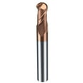 thumbnail image 1 of Gamvdout Ball Nose End Mill Long Tungsten Carbide Cutter CNC Router Bit Milling Tools R0.5 R1 R2 R3 R4 R5 R6 R7 HRC55 2 Flute for Metal, 1 of 7