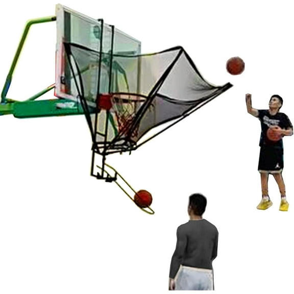 Gamvdout Basketball Hoop Returner Basketball Shot Return Apparatus Basketball Shot Returner Basketball Shooting Trainer for Hoop Indoor Outdoor Basketball Return/Basketball Rebounder Shot Returner