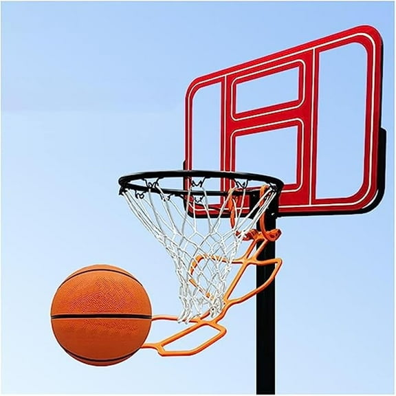 Gamvdout Basketball Hoop Returner Basketball Shot Return Apparatus Orange Basketball Return Aid For Adult Kids School Basketball Return Attachment Basketball Shooting Trainer