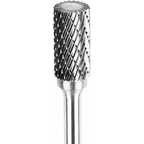 Gamvdout Carbide Die Grinder Bits, High Speed Tungsten Burr Drill Bit Cylindrical File Carving Working Tools for Plastic Wood Metal Steel Grinding Engraving Polishing