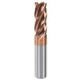 thumbnail image 1 of Gamvdout Carbide End Mill Bit - Tungsten Steel 4 Flute Sharp Corner Milling Cutter Bronze Coating - CNC Tool - for Aluminium Metal Roughing Finishing, 1 of 8