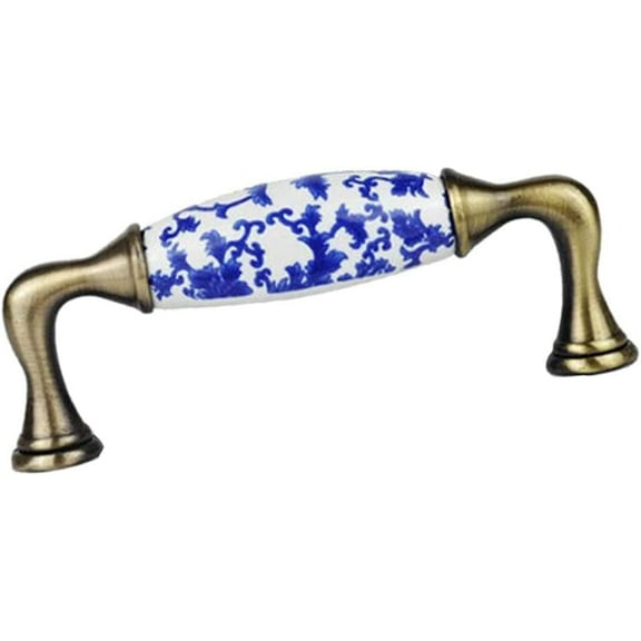 Gamvdout Ceramic Knobs Door Handle Cabinet Drawer Pull Ceramic Porcelain Door Knob Handle Drawer Cupboard Hardware A A