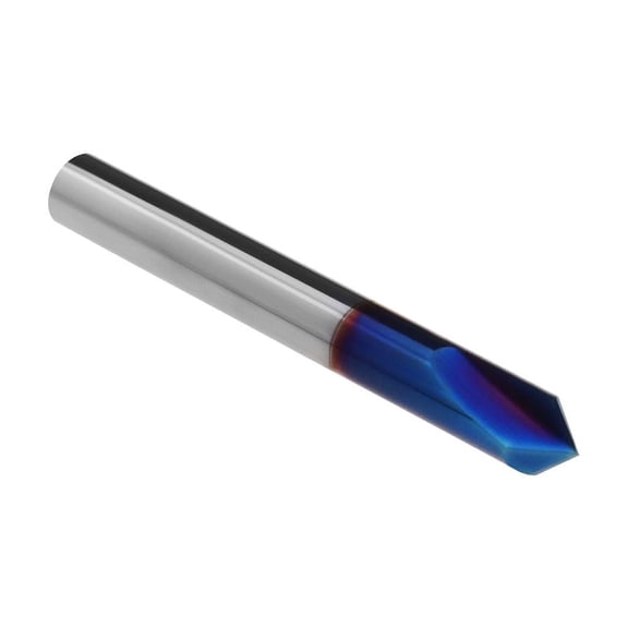 Gamvdout Chamfer End Mill 2 Flutes Chamfer Cutter 6mm Shank Tungsten Steel V Groove Router Bit Power Tool Accessories for Machine Tools Milling Machines Drills