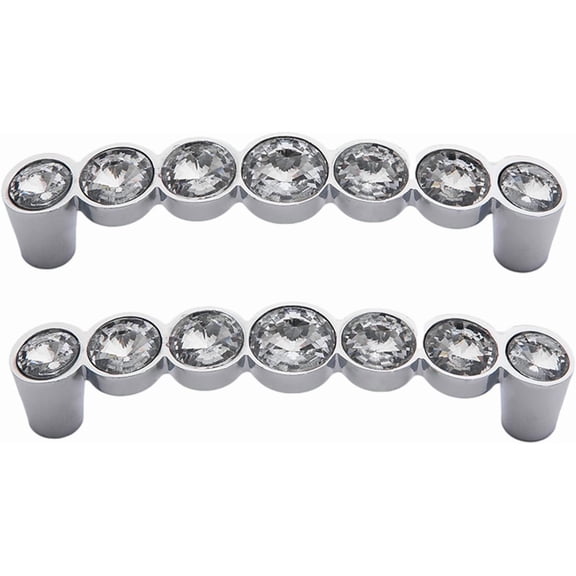 Gamvdout Chest of Drawers Modern Europe Decorated Clear Rhinestone Crystal Cabinet Handle Pull Knob for Furniture Door Wardrobe Cupboard Drawer knobs
