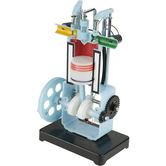 Gamvdout Combustion Engine Model Kit Diesel Engine Model Four-stroke Internal Combustion Engine Model for Physics Mechanics Experiment Teaching Instrument