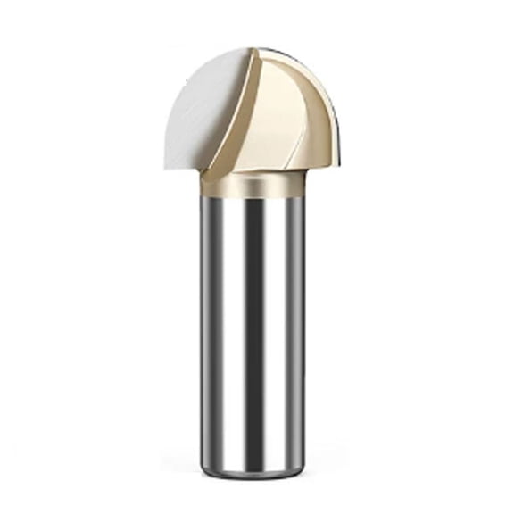 Gamvdout Core Box Round Cove Nose Bit Tungsten Carbide CNC Woodworking Groove Tools Router Bits for Wood 1/2 1/4 Shank Milling Cutter  )