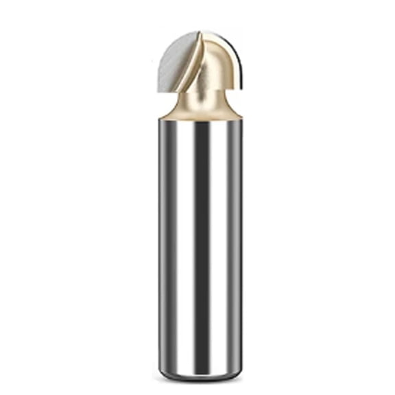Gamvdout Core Box Round Cove Nose Bit Tungsten Carbide CNC Woodworking Groove Tools Router Bits for Wood 1/2 1/4 Shank Milling Cutter  )