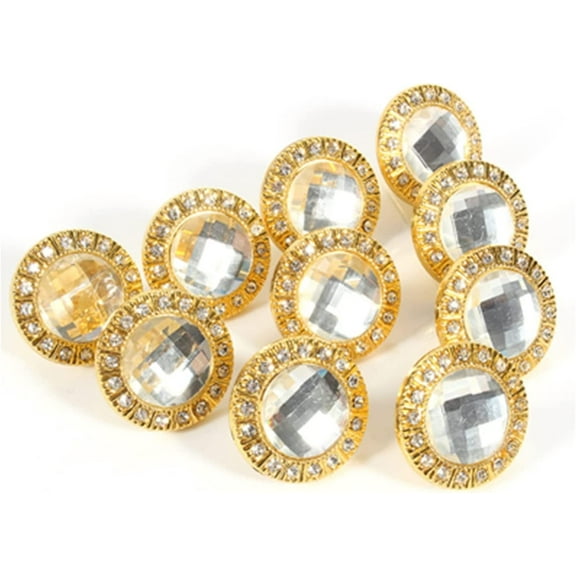 Gamvdout Crystal Glass Door Drawer Cupboard knobs 10pcs Glass Dresser Pulls Drawer Pull Handles Crystal Kitchen Cabinet Rhinestone Clear Modern Furniture Knob Pulls