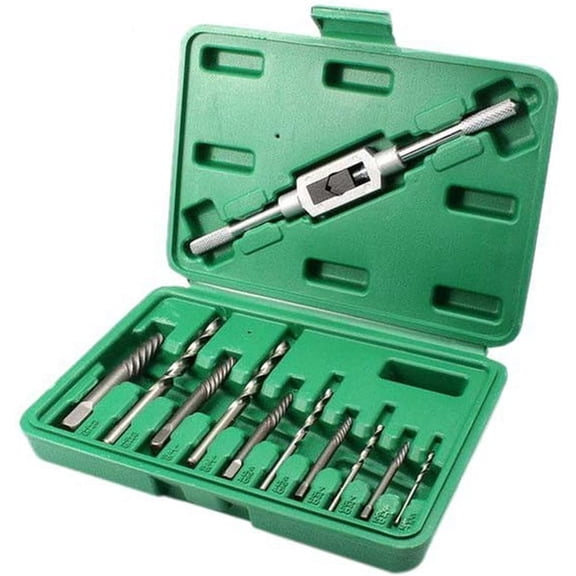 Gamvdout DIY Tool Kit Bolt Extractor11pc Screw Extractor 3-10mm Broken Nut Bolt Remover Drill Set Tool Sets