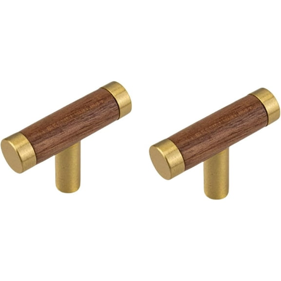 Gamvdout Drawer Handles 2Pcs Chinese Style Furniture Wardrobe Door Handle Cabinet Wooden Solid Wood Door Brass Black Walnut Handle 130Mm Hole Distance 96 Black Walnut