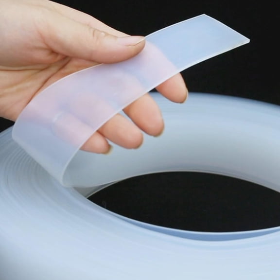 Gamvdout Gap Solid White Silicone Rubber Seal Strip Width 10mm to 80mm Thick 1mm to 5mm Anti-Slip Damper Sealing Gasket Heat Resistant Strip Excluder, DBPDOPPWA-5MMX20MM