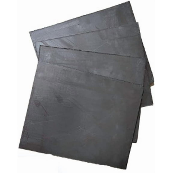 Gamvdout Graphite Flexible Foil Gasket Sheet, 200mm x 250mm, 99% Flexible Graphite Sheet, 4PCS
