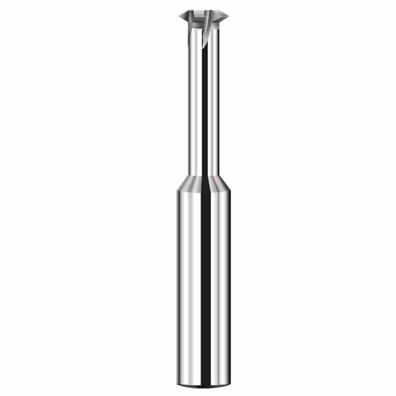 Gamvdout HRC65 High Hard Tungsten Steel Single Tooth Thread Milling Cutter CNC Alloy Milling Cutter, Shank Diameter 4Mm, Length 50Mm