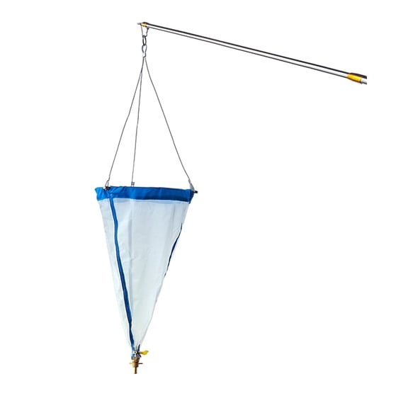 Gamvdout Mesh Plankton Net, 64m Plankton Net, 13# 25# Fine Mesh Plankton Net, 125 200 Mesh Planktons Tow Nets for Collecting Phytoplankton, Protozoa and Rotifers