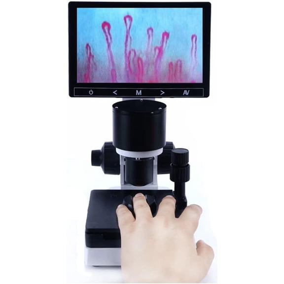 Gamvdout Microscope Observation USB Microscope Microcirculation Inspection Microcirculation Digital Microscope with LCD Screen