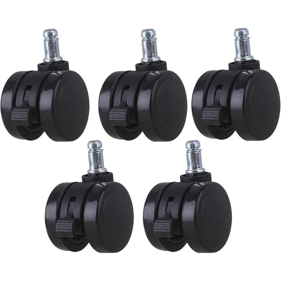 Gamvdout Plate Casters 2 Inch Furniture Office Lifting Frame Casters Stainless Steel Caster Edge Sand Surface Wheel Swivel Casters 5pcs