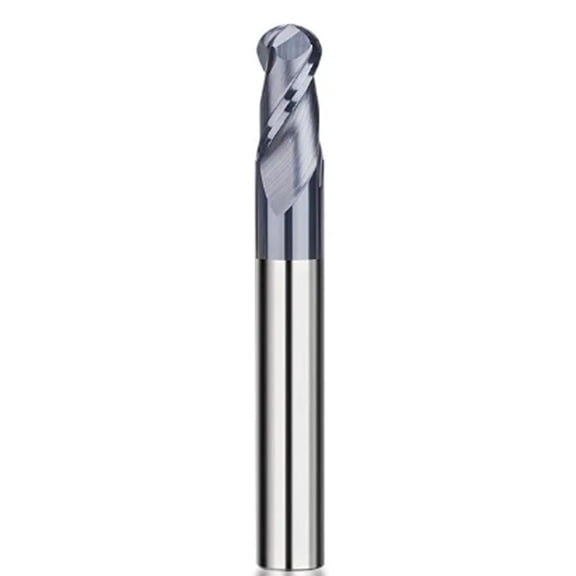 Gamvdout R0.5-R8.0 Ball Nose End Mill 2 Flute Carbide Milling Cutter CNC Machine Router Bit Milling Tools Radius Cutter