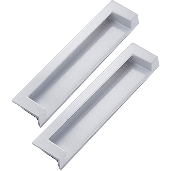 Gamvdout Recessed Handle Zinc Alloy Mobile Door Cabinet Pulls Concealed Sliding Door Handle Fashionably for Drawers Cupboards Wardrobes Dressing Tables Etc with Screw