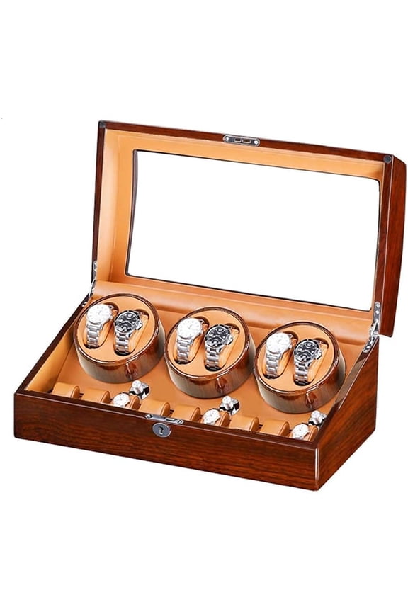 Self Winding Watch Winder 5 Rotation Models With 6 Watch Winder Positions And 7 Display Storage Spaces For Men And Women Watches Bedroom Accessories