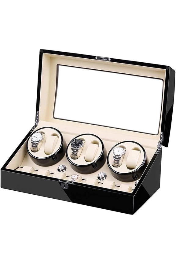 Self Winding Watch Winder 5 Rotation Models With 6 Watch Winder Positions And 7 Display Storage Spaces For Men And Women Watches Bedroom Accessories