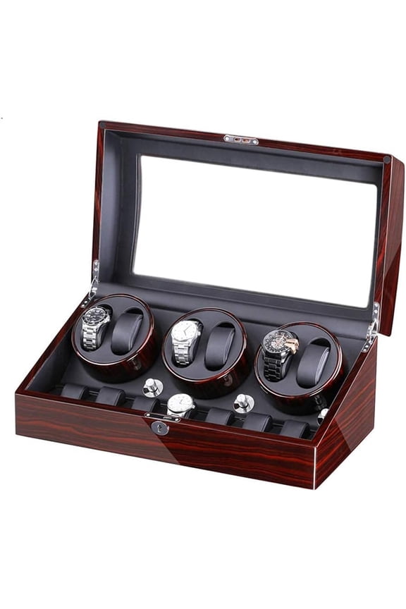 Self Winding Watch Winder 5 Rotation Models With 6 Watch Winder Positions And 7 Display Storage Spaces For Men And Women Watches Bedroom Accessories
