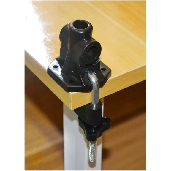 Gamvdout Shelf Bracket Corner Bracket Clamp DIY Fixed Desk Lamp Clip Fittings Screw Camera Flash Holder Fit For Mic Stand Desk Lamp Magnifier Angle Bracket Shelf Brackets