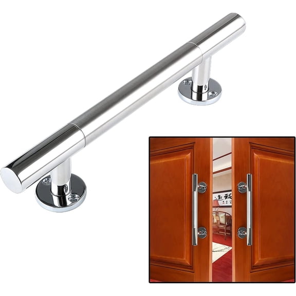 Gamvdout Shower Door Handle 2 Pack Garage Shed Door Handle for Kitchen Furniture Cabinet Closet Drawer with Pulls Hardware Accessories | Pull Push Barn Door Grab Bar