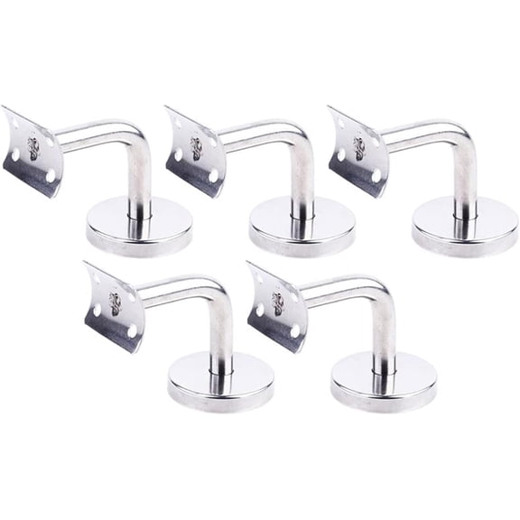 Gamvdout Stair Handrail Stair Rail 5 Pieces Of Stainless Steel Wall Bracket Handrail Bracket Supporting Stairs Accessories
