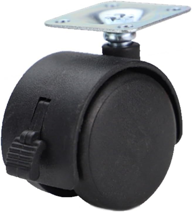 Gamvdout Swivel Stem Castor 4pcs Black Office Chair Caster Wheels 1\u2018' Roller 360 Degree Swivel Casters For Drying Rack Office Furniture Hardware Castor Wheels