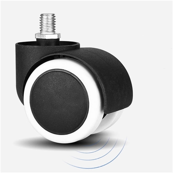 Gamvdout Swivel Stem Castor 4pcs Chair Wheel Furniture Caster 49mm Screw/Plate Swivel Castor Wheels Replace Hardware Trolley Brake Protection Castor Wheels