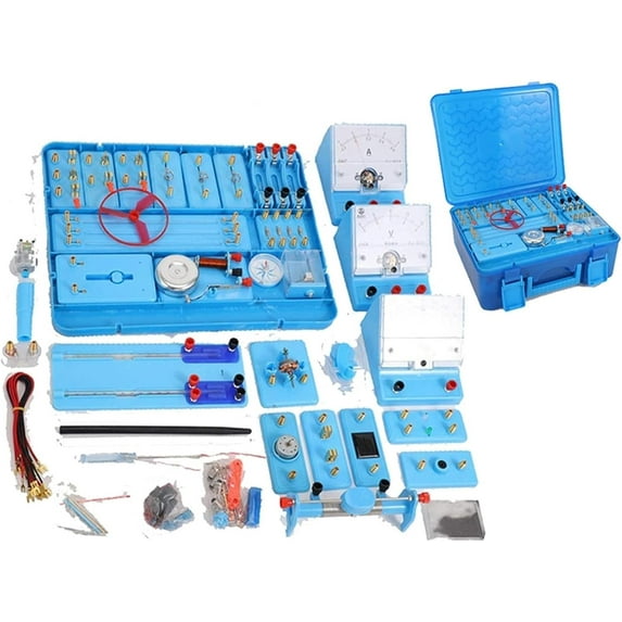 Gamvdout Teaching Aids Experimental Instruments Student Scientific Electromagnetics Circuit Full Electrical Experiment Box Physics Electromagnetics Electrical Equipment