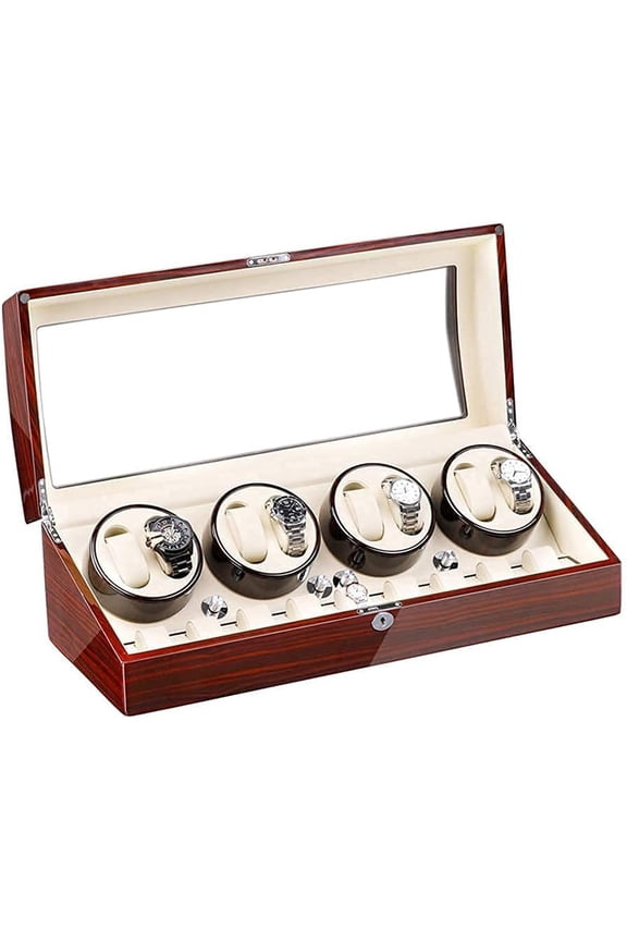 Watch Automatic Watch Winder Case 5 Rotation Models With 8 Watch Winder Positions And 9 Display Storage Spaces For Men And Women Watches