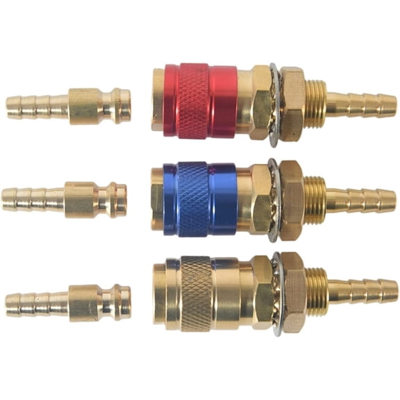 Gamvdout Water Cooled Gas Adapter Quick Connector Fitting Welding Torch Welding Torch Plug tig welding accessories
