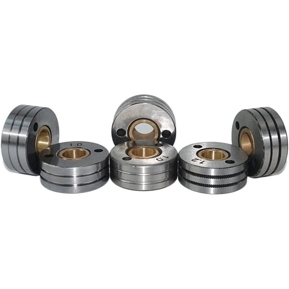Gamvdout Welding Machine Feeder Roll V U K Knurl Groove for 0.8 1.0 1.2mm Steel Aluminum Flux Cord Welding Wire Feeding Roll tig welding accessories