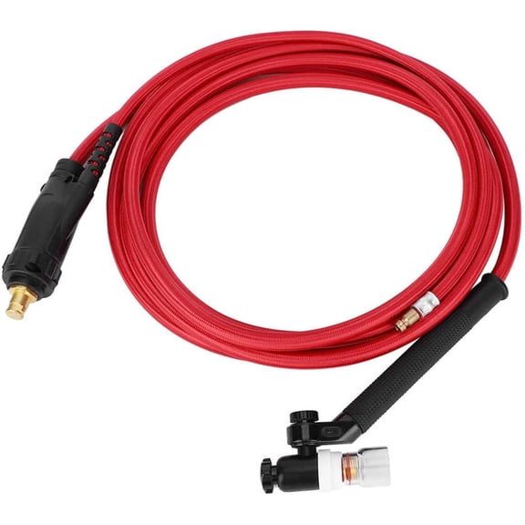 Gamvdout Welding Torch Welder Argon Arc Soldering Tool Portable Lightweight Red Plastic 4 Meter tig welding accessories