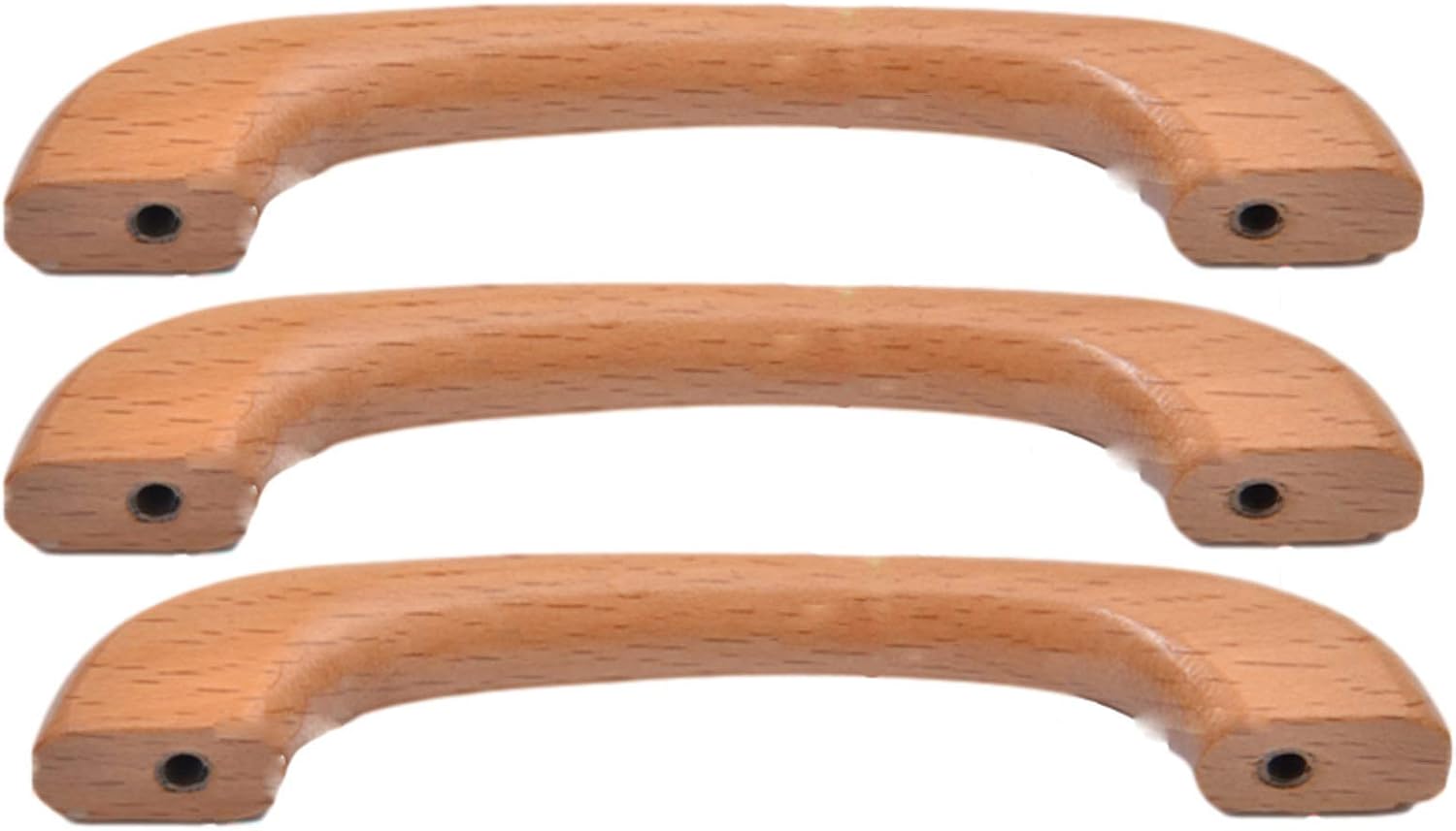 Gamvdout Wood Pull Knobs  3pcs Cabinet Furniture Kitchen Pulls Handles for Dresser Drawer Wardrobe Cupboard Knobs for Bathroom Wardrobe Door Knob