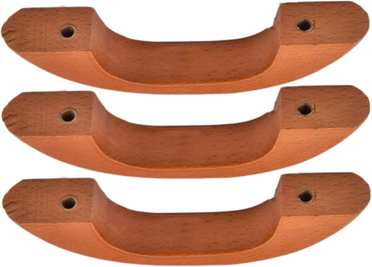 Gamvdout Wood Pull Knobs  3pcs Cabinet Furniture Kitchen Pulls Handles for Dresser Drawer Wardrobe Cupboard Knobs for Bathroom Wardrobe Door Knob