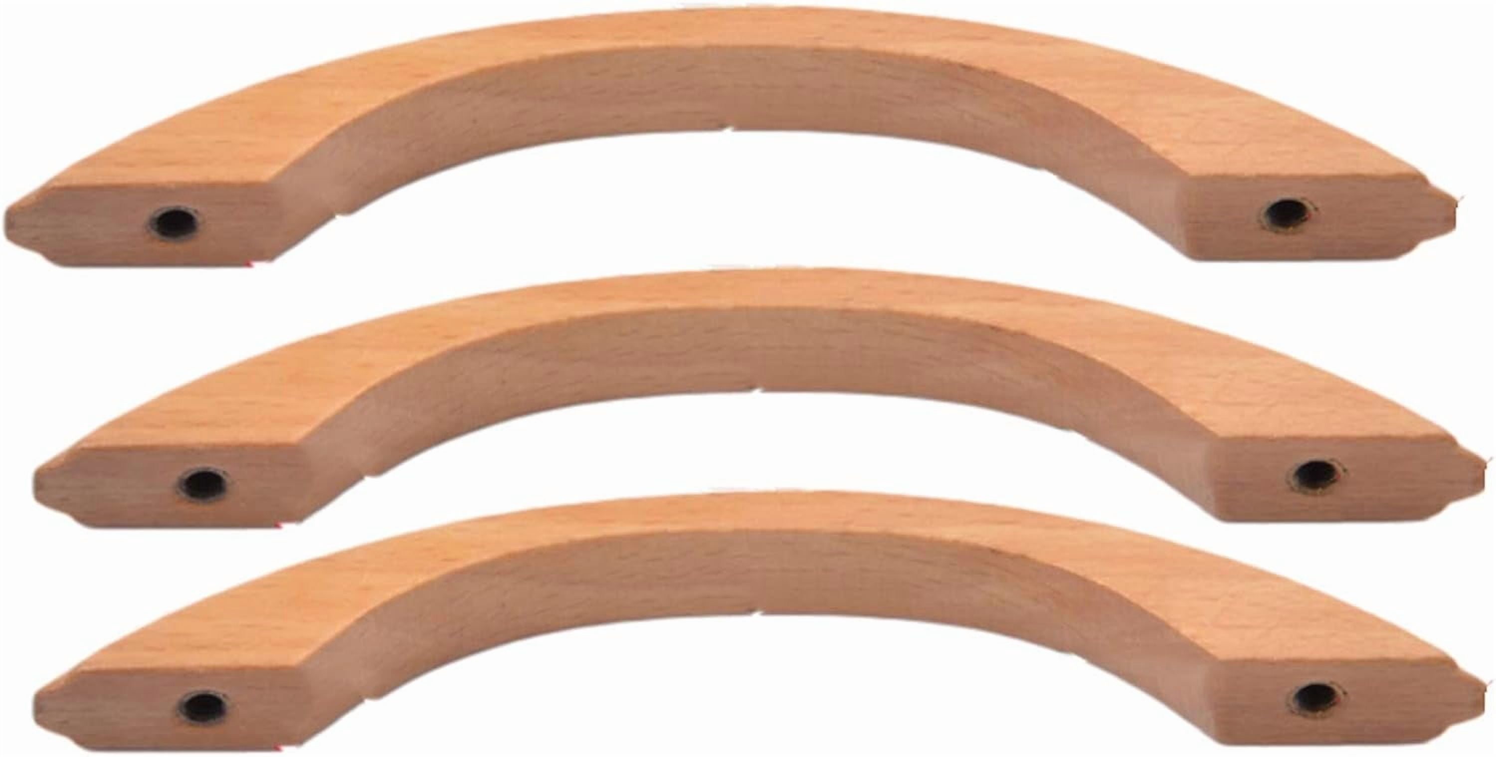 Gamvdout Wood Pull Knobs  3pcs Cabinet Furniture Kitchen Pulls Handles for Dresser Drawer Wardrobe Cupboard Knobs for Bathroom Wardrobe Door Knob