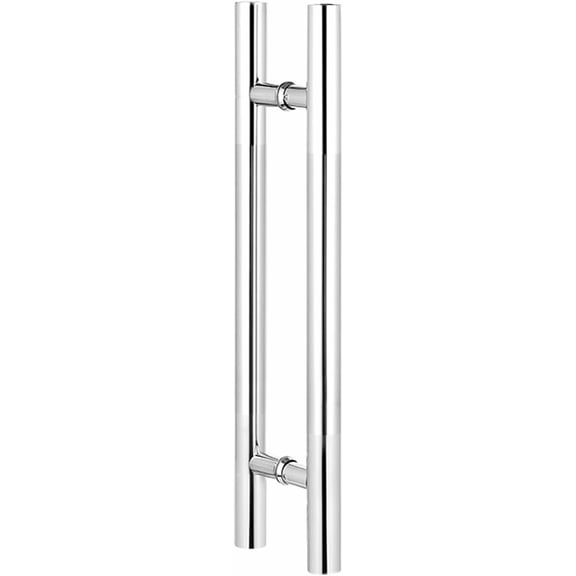 Gamvdout barn Door Handle Brushed Stainless Steel Push Door Handle H-Shape/Ladder Style Back to Back Barn Handle Set 24/32/39/47" Length Shower Door Grab Bar)