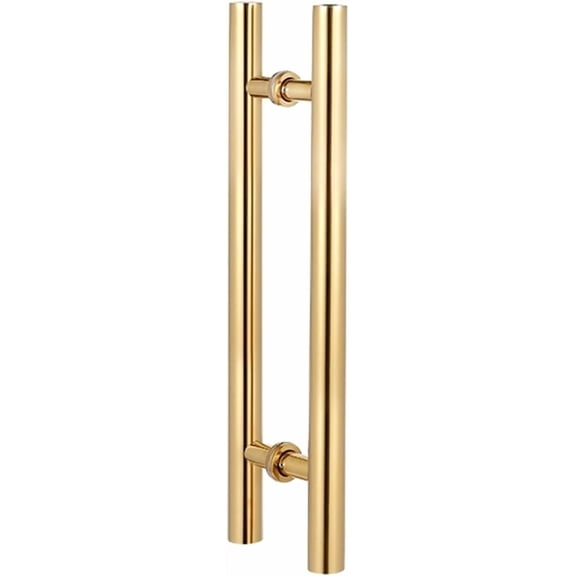 Gamvdout barn Door Handle Brushed Stainless Steel Push Door Handle H-Shape/Ladder Style Back to Back Barn Handle Set 24/32/39/47" Length Shower Door Grab Bar)