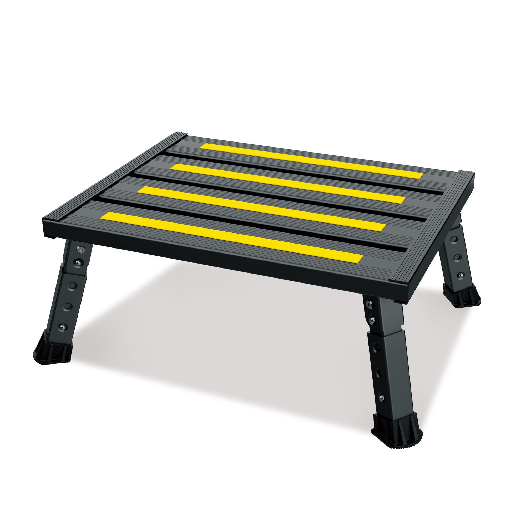 GanFindX Adjustable Aluminum RV Steps Stool, Non-Slip, 1,000 lb Support ...