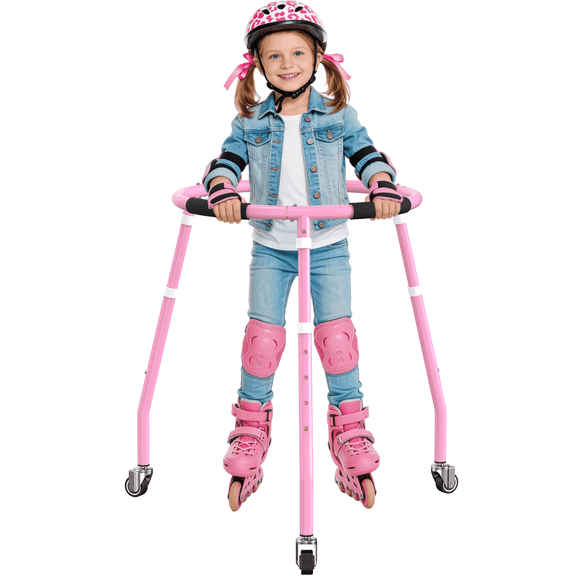 GanFindX Adjustable Roller Skate Trainer for Kids Toddlers, Skater Aid Walking Helper for Outdoor Roller Skating Training