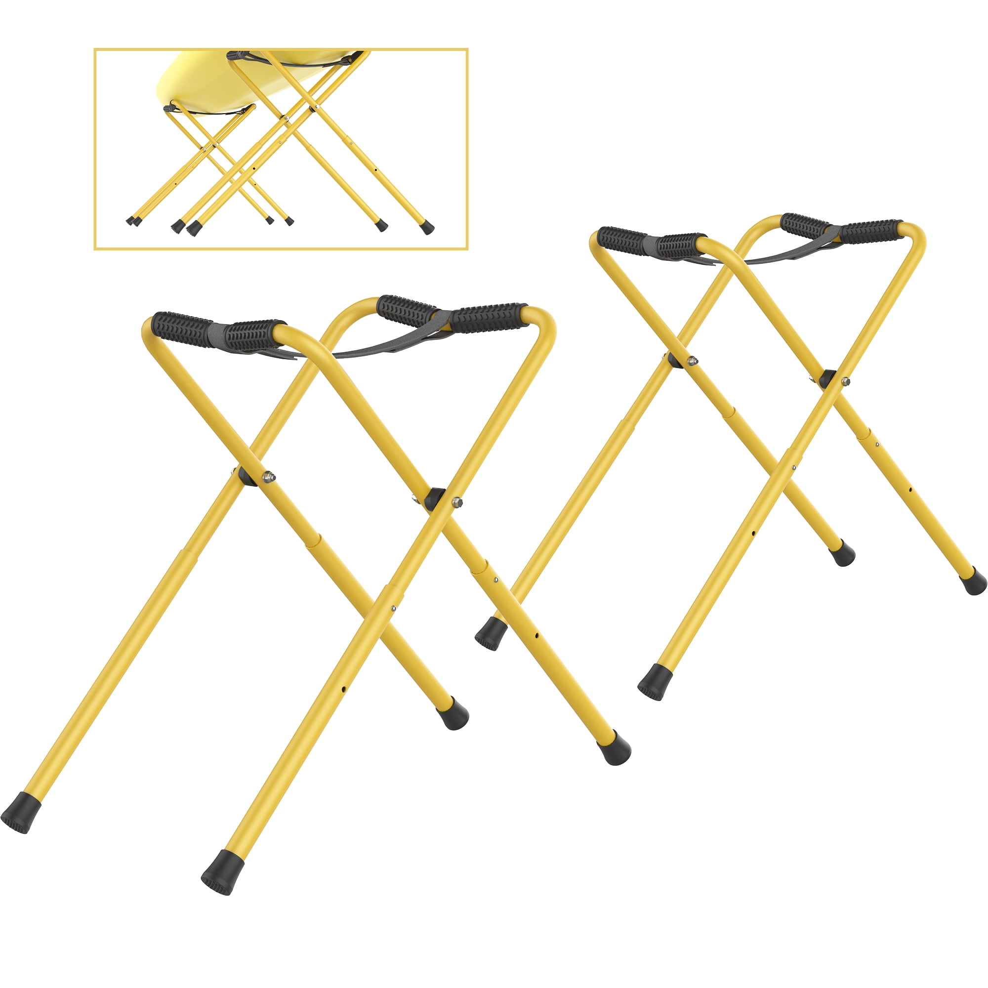 GanFindX Portable Folding Kayak Stand with Adjustable Height Outdoor Aluminum Kayak Storage Floor GarageRacks for Boats Canoes SUP Paddle Boards