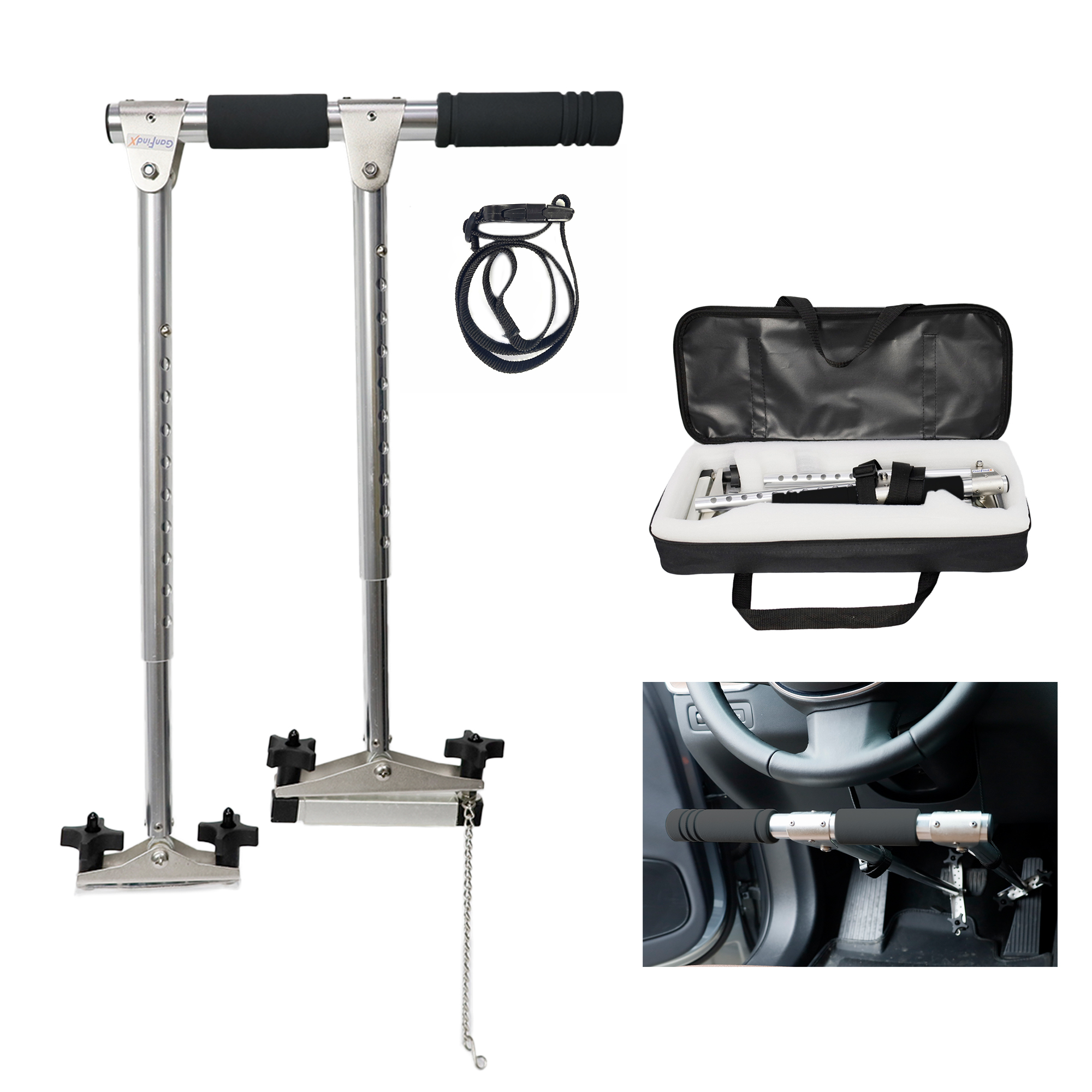 CANALHOUT MZSC100 Car Handle Universal Handicap Driving, Portable Hand Controls for Disabled