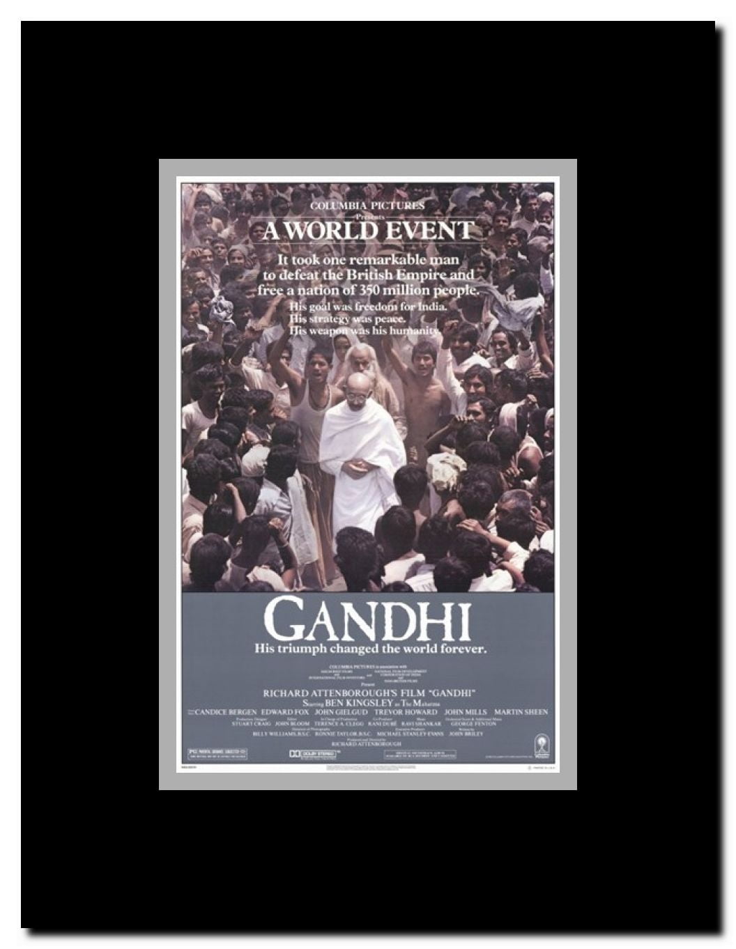 Gandhi Framed Movie Poster