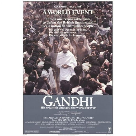 Gandhi Movie Poster Print - 27 x 40