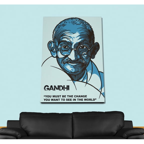 Gandhi Quote Poster or Wrapped Canvas