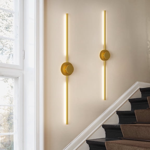 Ganeed Battery Operated Wall Sconces Set of 2, 360°Rotation Wireless Rechargeable Wall Lights Dimmable Touchable Detachable Wall Lamp with Remote Control, 3000K-6000K Infinite Dimming Wall Sconce