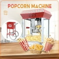 thumbnail image 1 of Ganeed Popcorn Maker Machine - Professional Cart With 12 Oz Kettle Makes Up to 32 Cups - Vintage Popcorn Machine Movie Theater Style - Red, 1 of 11